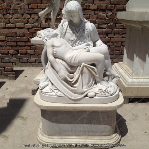 Ferneamde Pieta troch Michelangelo marmeren statue TARS044