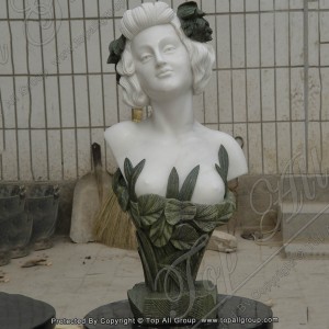 Escultura de bust de dama famosa de marbre femení TABS-028