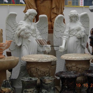 Low price for Granite Bath Tub - Four Season Angel Marble Statue TSAS-010 – Top All Group