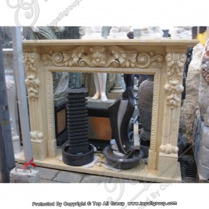 Free standing marble fireplaces mantel TAFM-019