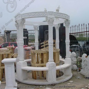 Garden Sanctuary Marble Gazebo TAGG-041