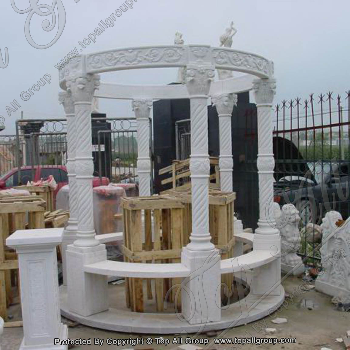 Garden Sanctuary Marble Gazebo TAGG-041 Featured Image