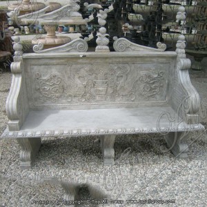 Beerta Dhagaxa ee Kursiga Dhagaxa ee Beerta Marble Bench ee Iibka TAMB-014