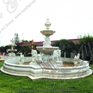 Fontaine d'eau en pierre de jardin TAGF-005