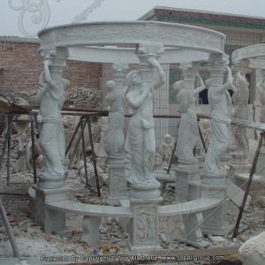 Gazebo With Roman Female Sculpture TAGG-025