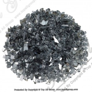 1/4” Grey Reflective Fire Glass