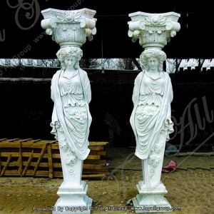 Maoko Akavezwa Akanaka Mukadzi WechiRoma Caryatid Marble Column TAMC-045