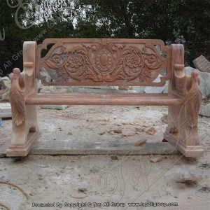 Hand Carved Long Marble Bench TAMB-012