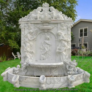 Letsoho le Betliloeng Nature White Marble Wall Fountain TAGF-89