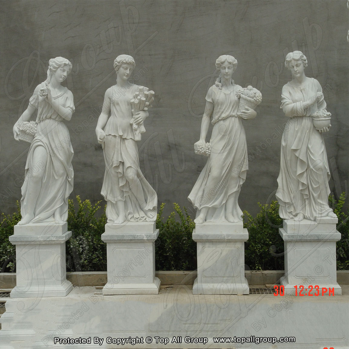 Leading Manufacturer for Marble Square Gazebo -
 Hot sale stone carved greek goddess life size marble four season statue TPFSS-049 – Top All Group