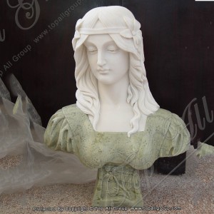 Hottest Golden Supplier Marble Nude Woman Bust Statue TABS-021
