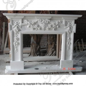 Indoor Classic Decorative Natural Gas Marble Fireplace TAFM-016
