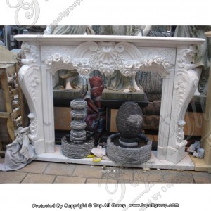 Indoor Used Freestanding European Marble Fireplace TAFM-020