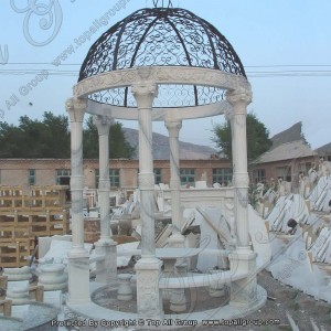 Iron Roof Marble Gazebo TAGG-029