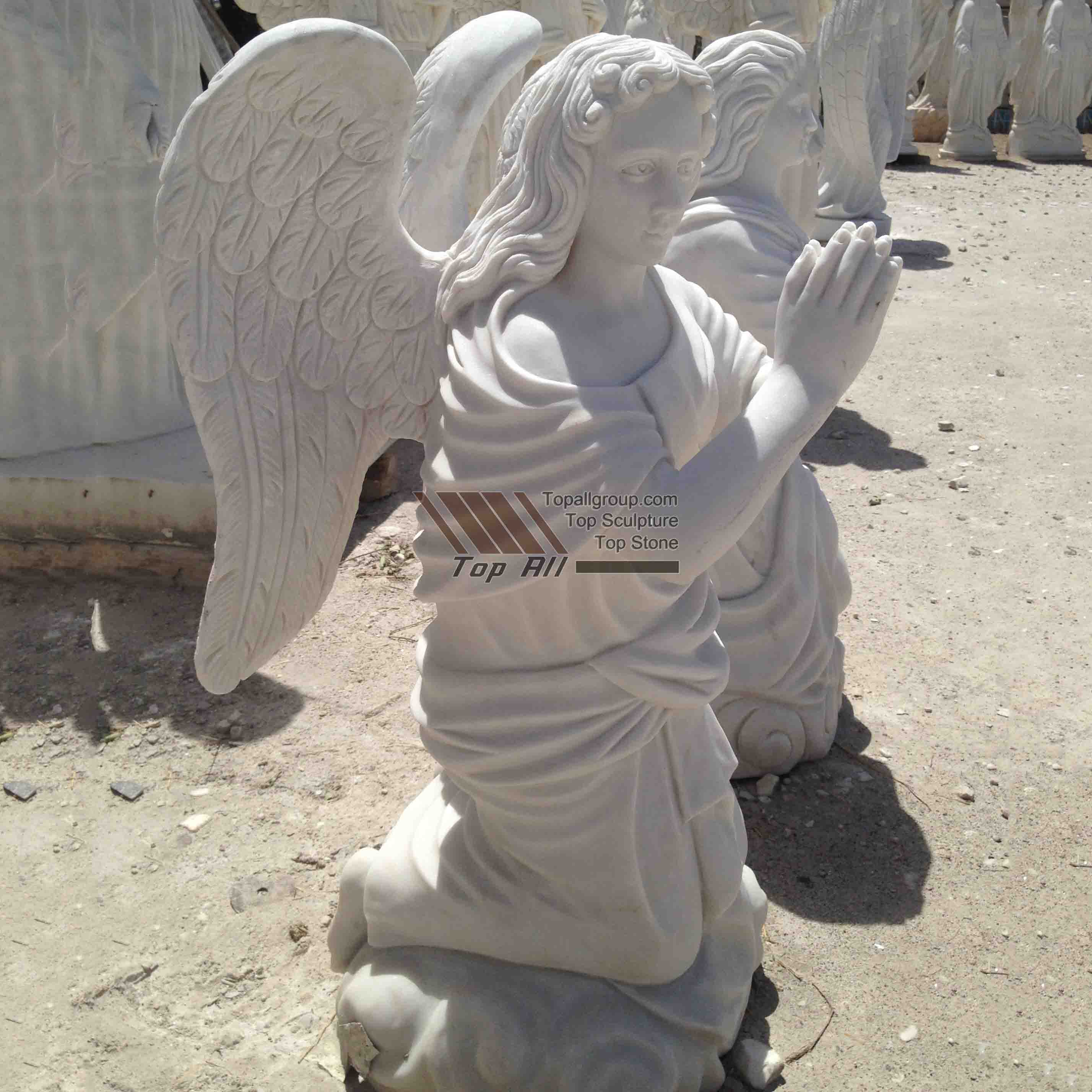 OEM/ODM Supplier Stone Tub Surround -
 Kneeling Blessed Angel Statue-021 – Top All Group