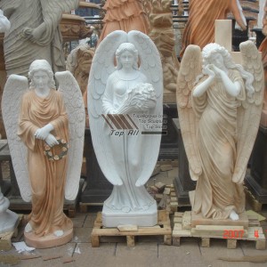 Life Size Garden Marble Angel արձան TSAS-007