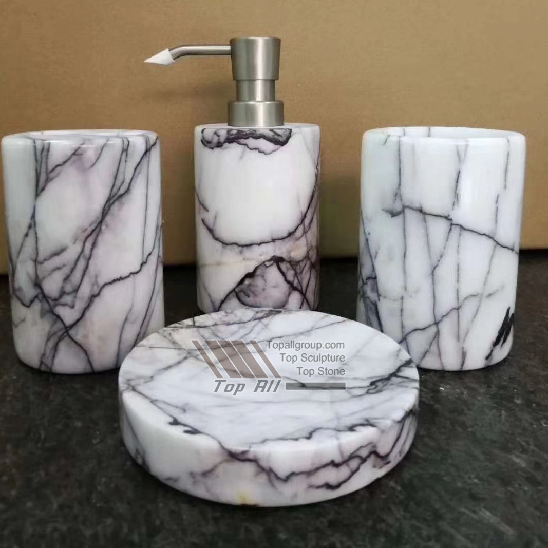 Quality Inspection for Garden Pavilion Gazebo -
 Nature Marble Bath Accessory Set TASC-012 – Top All Group