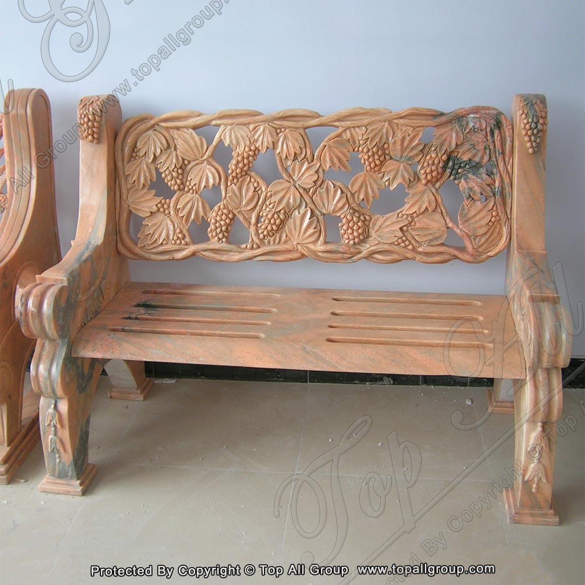 Marble Long Bench For Garden Decoration
