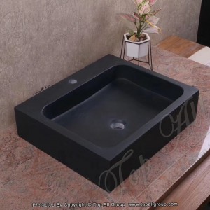 Natural Stone Marble Honey Onyx Sinks bakeng sa Bathroom Vanity Top TASS-021