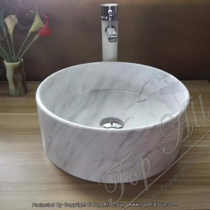 Natural marble Round Shape wash basin TASS-040