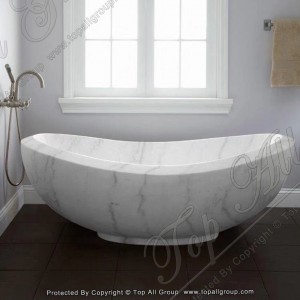 Nature white marble bathtub for bathroom TABT-015