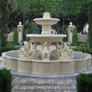 New Beige Yellow Marble Garden Fountain TAGF-65