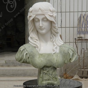 New Product Life Size Marble Beautiful Lady Bust Statue TABS-030