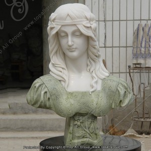 Nou producte de mida natural de marbre bella estàtua de bust de dama TABS-030