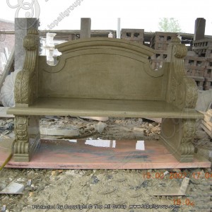 Outdoor Decoration Natural Marble Bench For Garden Decoration TAMB-007