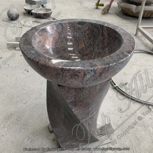 Pedestal Granite Stone Sink For Bathroom TASS-033