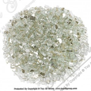 1/4” Platinum Reflective Fire Glass