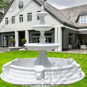 Wholesale Price China China Natural Stone Outdoor White Marble Stone Fountain for Decoration