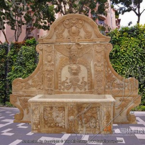 Red Marble Garden Wall Fountain TAGF-69