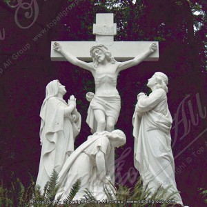 Reliéis Statuen vum Kräiz Jesus op Kräiz TARS032