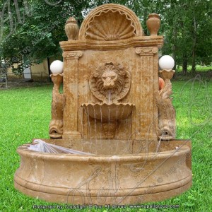 Rust Yellow Marble Garden Fountain TAGF-87