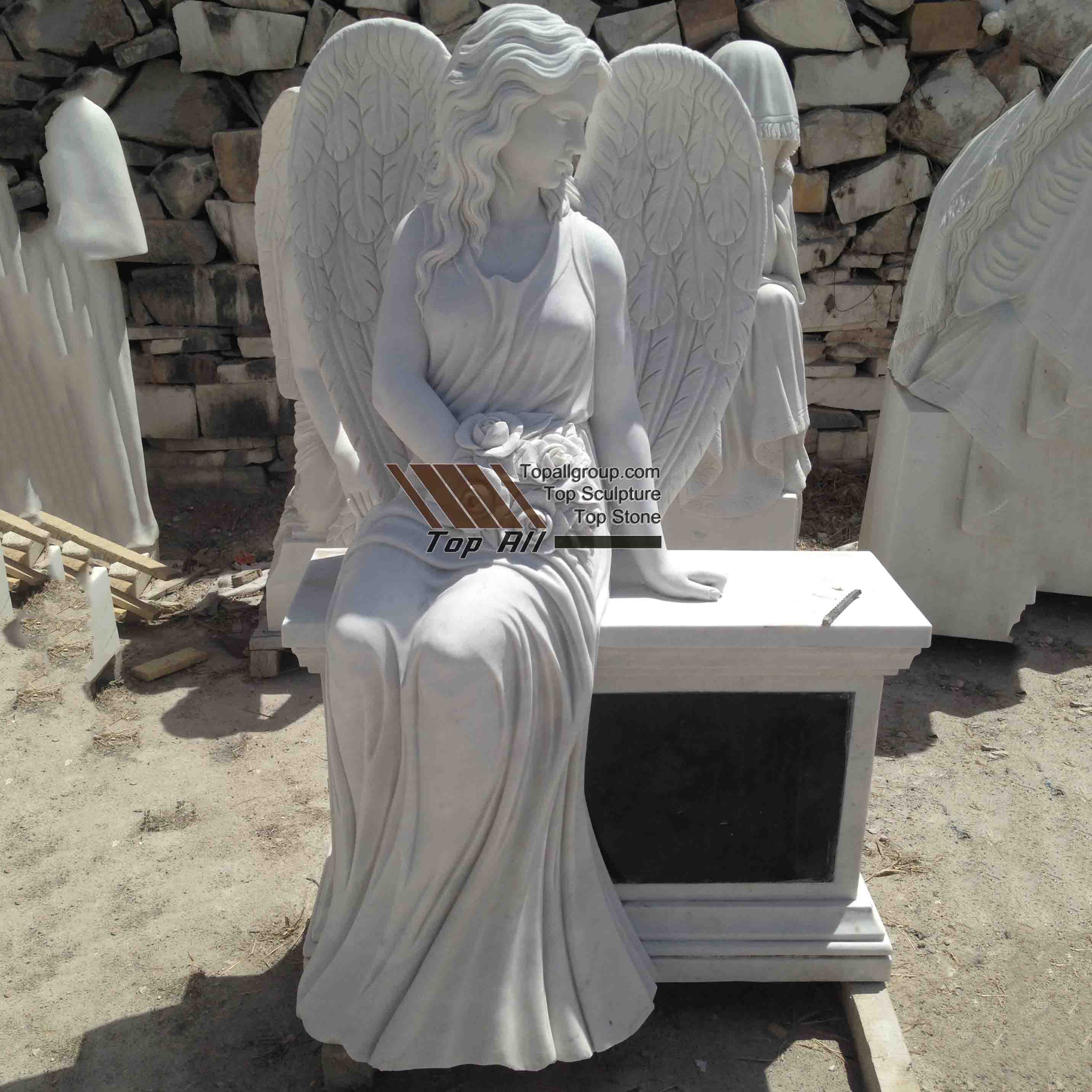 Seat Marble Angel Statue