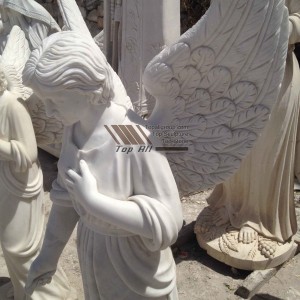 Standing Angel Marble Sculpture-023