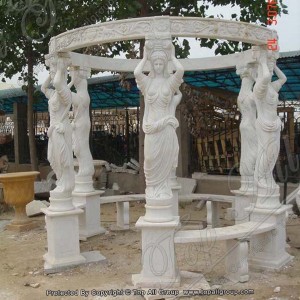 Stone gazebo with women statue TAGG-038