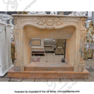 Panonpoé Tilelep beureum marmer hawu mantel TAFM-037