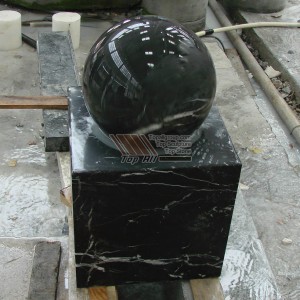 Black Marble Stone Ball Fountain TASBF-019