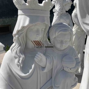 Virgin Mary with Baby Marble Sculpture TARS020