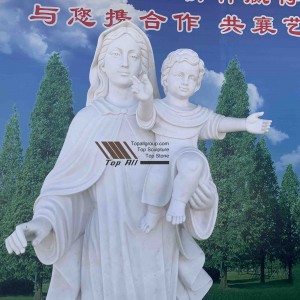 Best Price for China Life Size Virgin Mary Marble Statue Religious Stone Sculpture