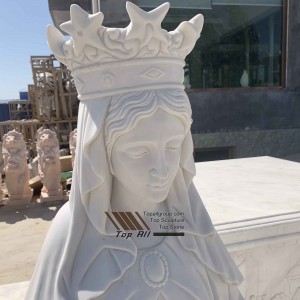 Fa'afeiloa'i fa'ato'aga Virgin Mary Marble Statue TARS021