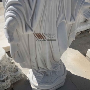 Welcome hand out garden Virgin Mary Marble Statue TARS021