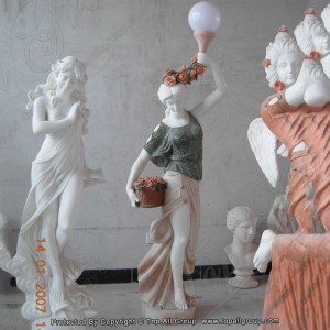 Escultura de llum de dama d'estil occidental TALP-015