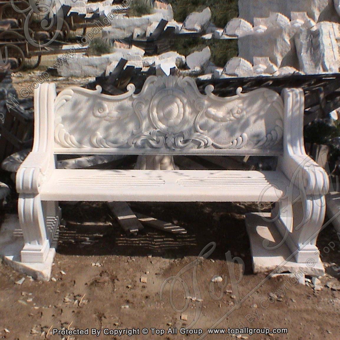 White Marble Bench Outdoor Beige Marble Benches For Sale