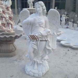 White Marble Life Size Agelu Statue TSAS-016