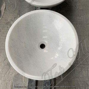 Puti nga Marmol Stone Sink TASS-006