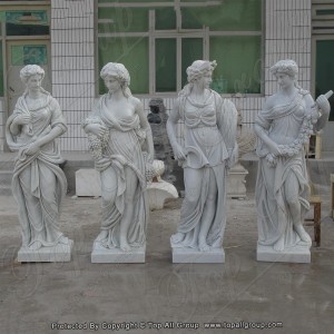 Top Quality Cheap Chinese Granite - White marble life size four season statue TPFSS-004 – Top All Group