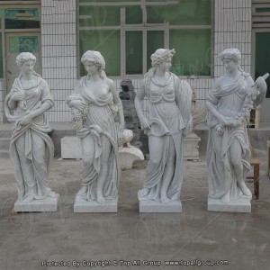 White marble life size four season statue TPFSS-004